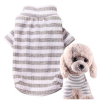 HKM-6788157 Comfortable Stretch Cotton Striped Pet Bottoming Shirt for All Breeds