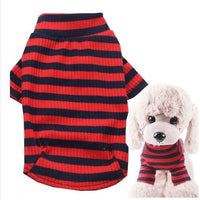 HKM-6788157 Comfortable Stretch Cotton Striped Pet Bottoming Shirt for All Breeds