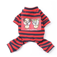 HKM-6788157 Comfortable Stretch Cotton Striped Pet Bottoming Shirt for All Breeds