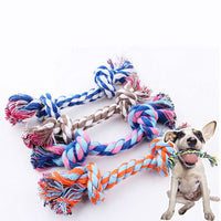 HKM-6788797 Durable Cotton Rope Dog Toy for Molar Teeth Cleaning and Play