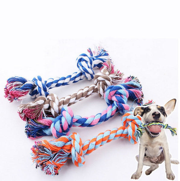 HKM-6788797 Durable Cotton Rope Dog Toy for Molar Teeth Cleaning and Play
