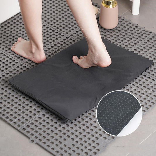 HKM-678931 Diatomite Soft Foot Pad Bathroom Mat - Absorbent, Quick Drying, Antiskid, Comfort 55x35cm