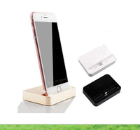 HKM-678931 Portable 8-Pin Charging Dock Station for iPhone 5/5S/6/6S, iPod Touch 5 - Compact Design for Home & Office