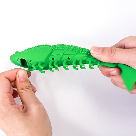HKM-6789565 Silicone Cat Toothbrush Toy with Natural Rubber for Teeth Cleaning and Biting Fun