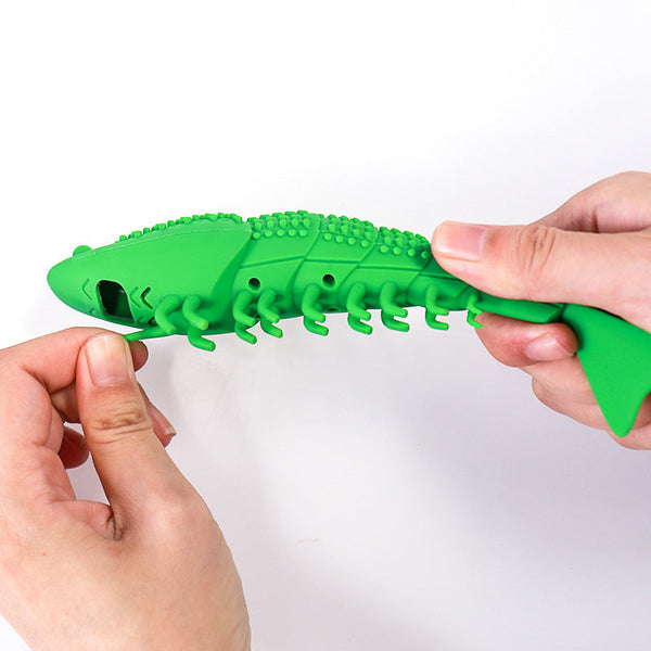 HKM-6789565 Silicone Cat Toothbrush Toy with Natural Rubber for Teeth Cleaning and Biting Fun