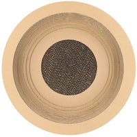 HKM-6789949 Cat Scratch Board - Paper Material, 40cm Diameter, 11cm Height, Ideal for Claw Grinding Toys