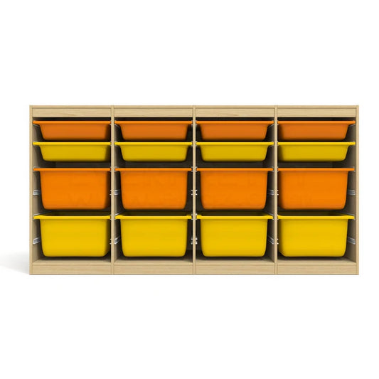 HKM-678995 Colourful Wooden Toy Storage Cabinet for Kids - Kindergarten Nursery Furniture