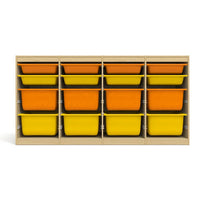 HKM-678995 Colourful Wooden Toy Storage Cabinet for Kids - Kindergarten Nursery Furniture