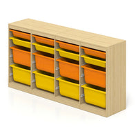 HKM-678995 Colourful Wooden Toy Storage Cabinet for Kids - Kindergarten Nursery Furniture