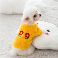 HKM-6790333 Cozy Coral Flannel Sweater for Small Dogs and Cats - Perfect for Autumn and Winter