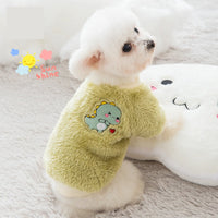 HKM-6790333 Cozy Coral Flannel Sweater for Small Dogs and Cats - Perfect for Autumn and Winter