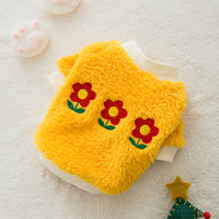 HKM-6790333 Cozy Coral Flannel Sweater for Small Dogs and Cats - Perfect for Autumn and Winter