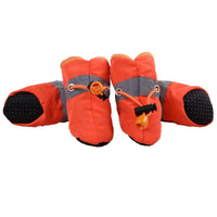 HKM-6790589 Pet Soft Bottom Non-Slip Rain Boots for Dogs - Breathable Nylon Cloth, Adjustable Fit in Red, Blue, Black
