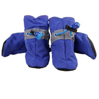 HKM-6790589 Pet Soft Bottom Non-Slip Rain Boots for Dogs - Breathable Nylon Cloth, Adjustable Fit in Red, Blue, Black