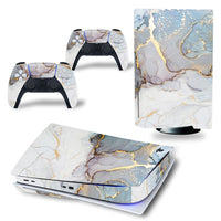 HKM-679187 Vinyl Decals for PS5 Disk Drive Edition - Marble Design Console and Controller Skins