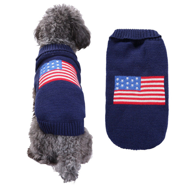 HKM-6794301 Stylish Blue Acrylic Dog Outfit for Golden Retrievers - Available in Multiple Sizes
