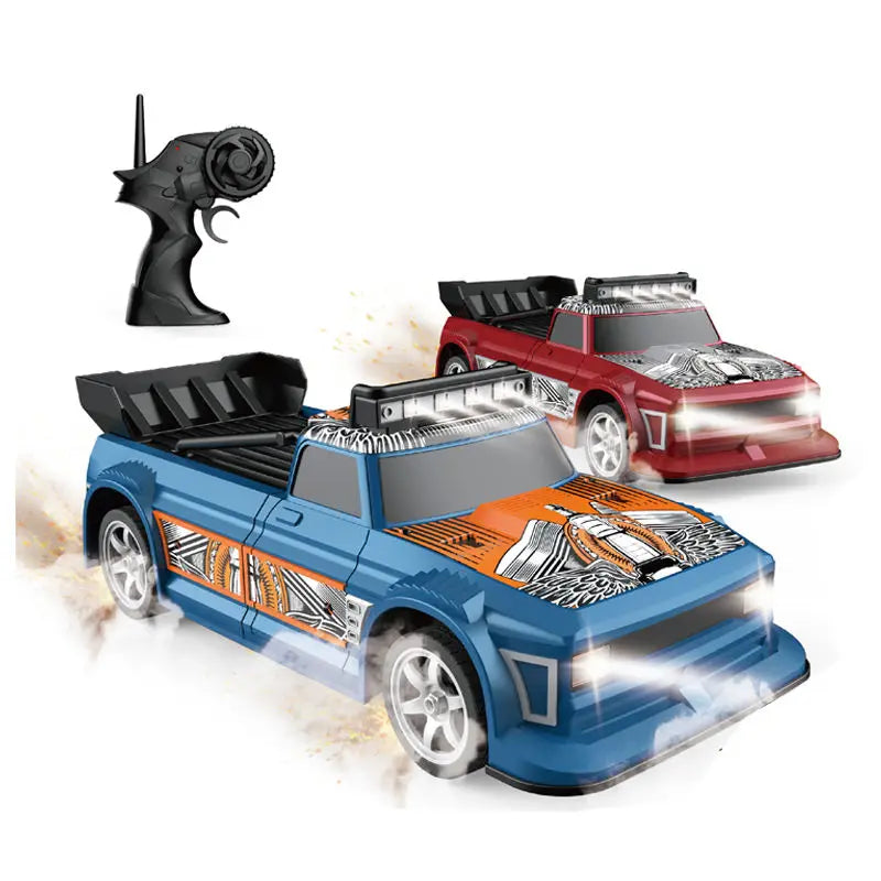HKM-679443 Drift Flash Remote Control Sports Car Toy for Kids, 1/16 Scale, Electric Powered, Indoor-Outdoor Fun