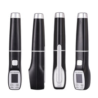 HKM-679443 High Wave Electrotherapy Rod Enhanced Version with Screen Display - Seven-Piece Set in White with Red and Purple Light Options