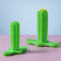 HKM-6794557 Durable TPR Chew Toy Leak Feeder - Cactus Design for Teething Pets in Two Sizes