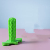 HKM-6794557 Durable TPR Chew Toy Leak Feeder - Cactus Design for Teething Pets in Two Sizes
