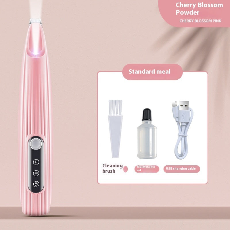 HKM-6795325 LED Light Pet Precision Trimmer for Dogs and Cats - Waterproof, Low Noise, Cordless Design