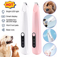 HKM-6795325 LED Light Pet Precision Trimmer for Dogs and Cats - Waterproof, Low Noise, Cordless Design