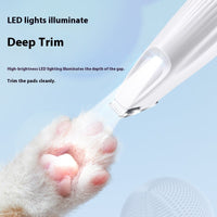 HKM-6795325 LED Light Pet Precision Trimmer for Dogs and Cats - Waterproof, Low Noise, Cordless Design