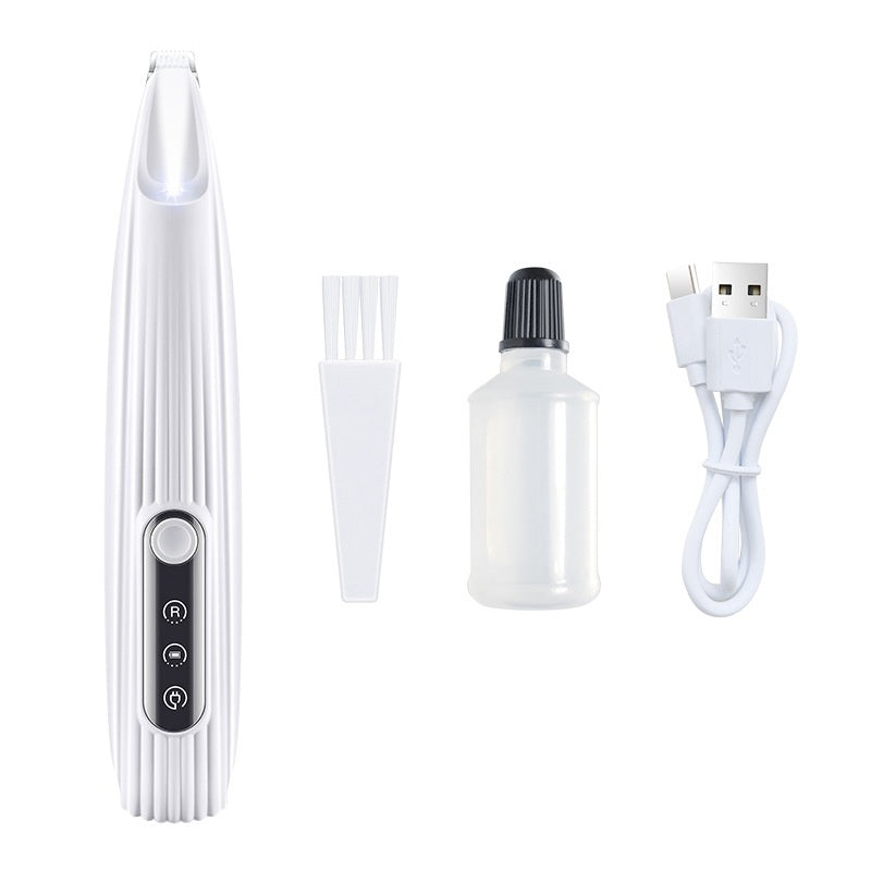 HKM-6795325 LED Light Pet Precision Trimmer for Dogs and Cats - Waterproof, Low Noise, Cordless Design