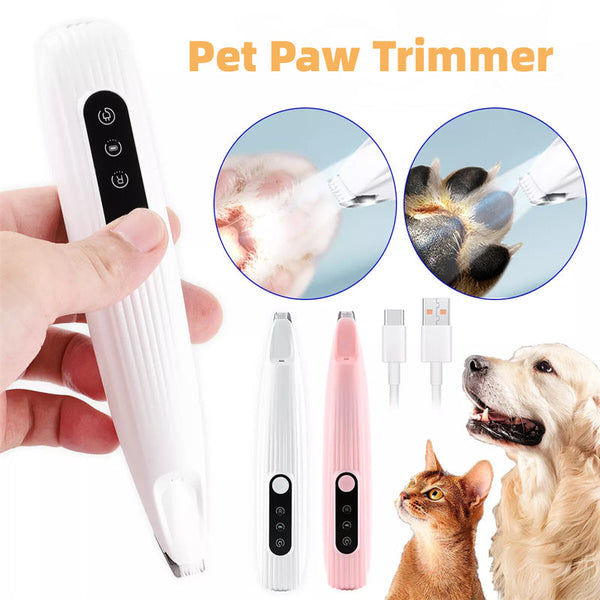HKM-6795325 LED Light Pet Precision Trimmer for Dogs and Cats - Waterproof, Low Noise, Cordless Design