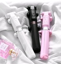 HKM-679571 Aluminum Alloy Bluetooth Selfie Stick Tripod with Remote Control for Mobile Phones