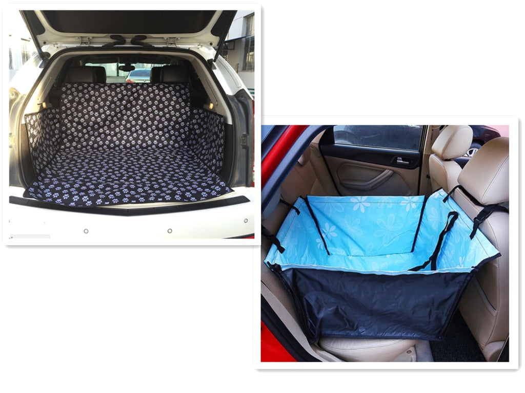 HKM-6795965 Waterproof Pet Car Cushion Bag for Front or Back Seat, Universal Fit