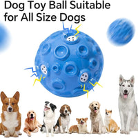 HKM-6796989 Durable Interactive Dog Toy Ball with Squeaky Sound for Aggressive Chewers - Ideal for Small, Medium, and Large Dogs