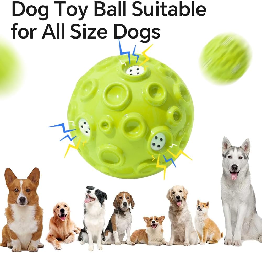HKM-6796989 Durable Interactive Dog Toy Ball with Squeaky Sound for Aggressive Chewers - Ideal for Small, Medium, and Large Dogs