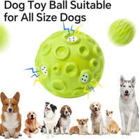 HKM-6796989 Durable Interactive Dog Toy Ball with Squeaky Sound for Aggressive Chewers - Ideal for Small, Medium, and Large Dogs