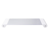 HKM-679699 Adjustable Computer Monitor Stand with USB Charging & Keyboard Storage Solution