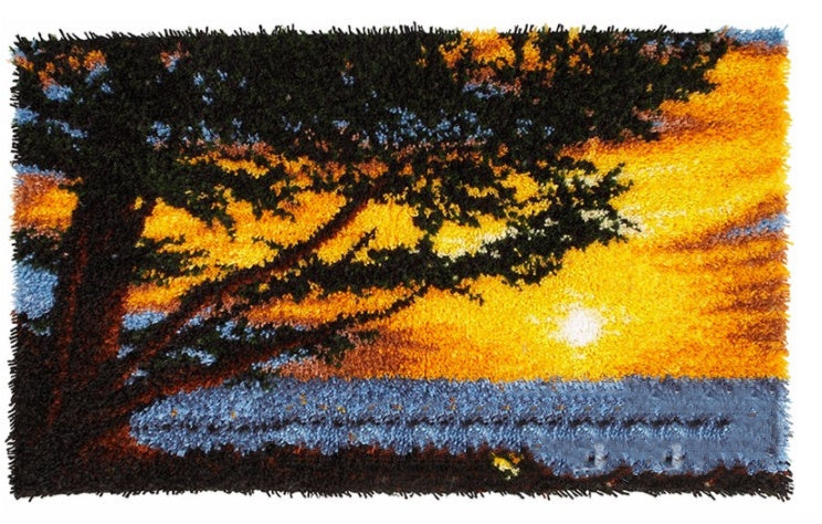 HKM-679699 DIY Polyamide Fiber Carpet Embroidery - 100x60 CM