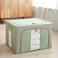 HKM-679763 Waterproof Oxford Steel Storage Box for Seasonal Clothing and Toy Storage