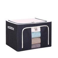 HKM-679763 Waterproof Oxford Steel Storage Box for Seasonal Clothing and Toy Storage