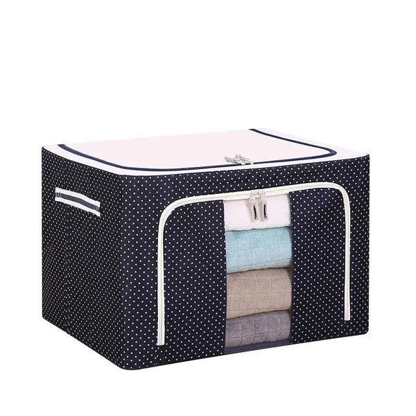 HKM-679763 Waterproof Oxford Steel Storage Box for Seasonal Clothing and Toy Storage