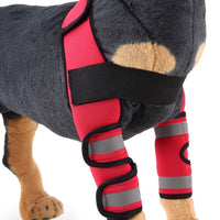 HKM-6797885 Dog Knee Support Brace - Neoprene Pads for Elbow and Joint Stability, S/M/L Sizes Available