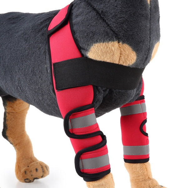 HKM-6797885 Dog Knee Support Brace - Neoprene Pads for Elbow and Joint Stability, S/M/L Sizes Available