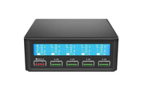 HKM-679891 5-Port Fast Charge USB Charger with Smart Digital LCD Display