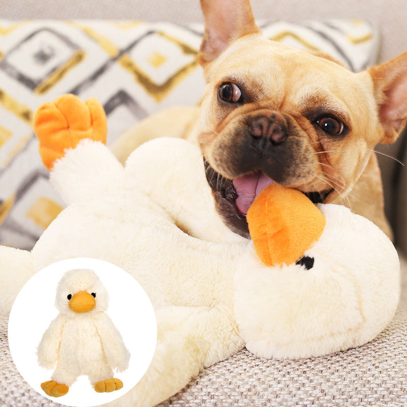 HKM-6799165 Plush Duckling Vocal Toy - Interactive Bite Toy for Dogs