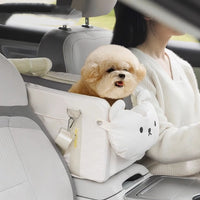 HKM-6799549 Portable Cartoon Pet Bag for Small Dogs and Cats - Soft Polyester Travel Carrier in Beige