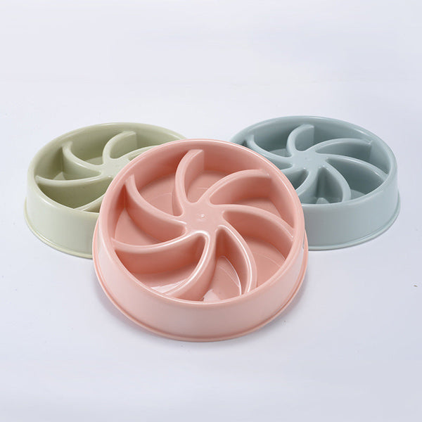 HKM-6799677 Windmill Type Learning Food Bowl for Dogs and Cats - Durable PP Material, Multiple Colors Available