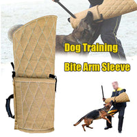 HKM-6800317 Dog Training Bite Sleeve for Large and Medium Dogs - Protective Jute Arm Cover with Handles