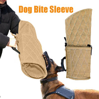 HKM-6800317 Dog Training Bite Sleeve for Large and Medium Dogs - Protective Jute Arm Cover with Handles