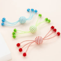 HKM-6802749 Interactive Cat Toy with Teasing Ropes and Bite-Resistant Wool Ball