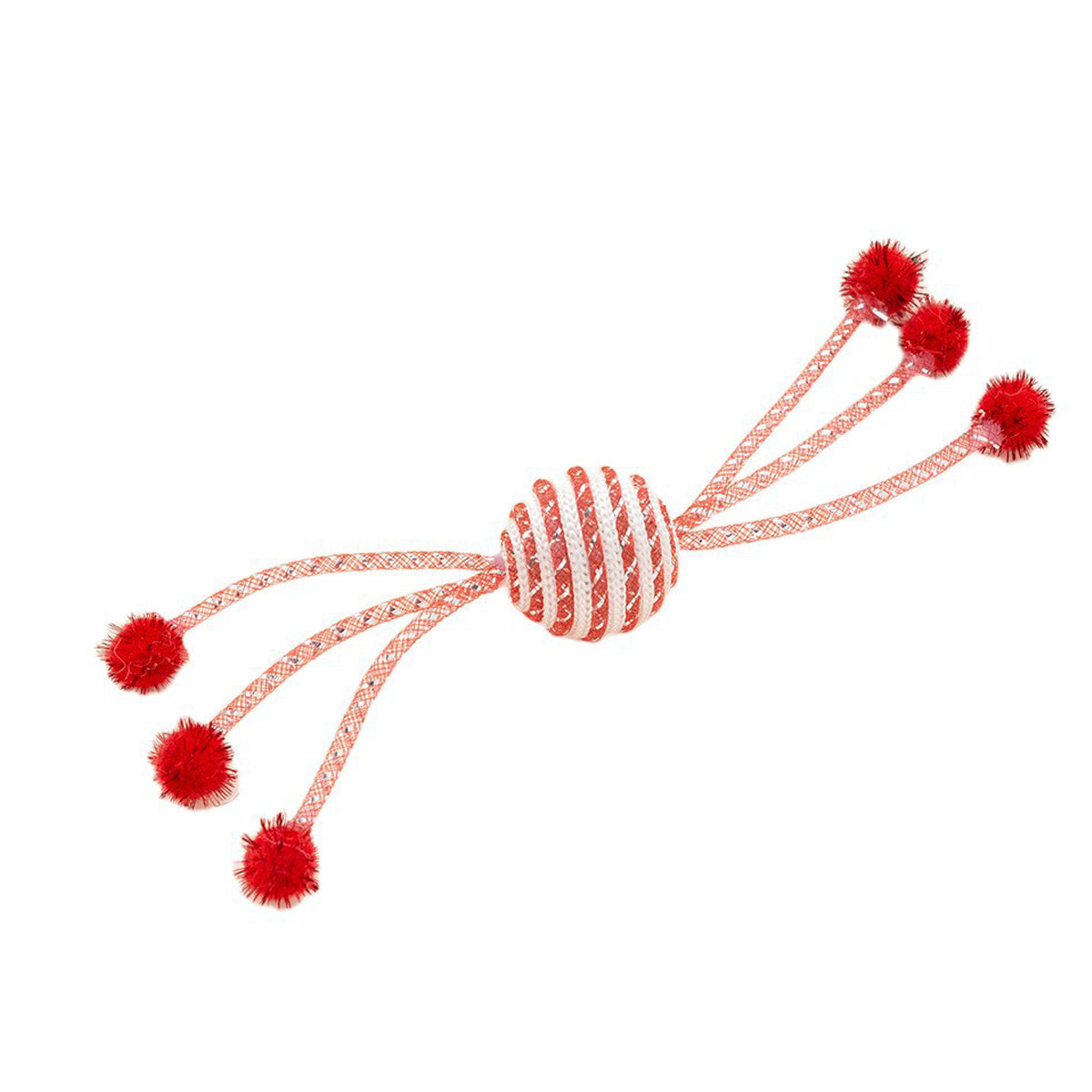 HKM-6802749 Interactive Cat Toy with Teasing Ropes and Bite-Resistant Wool Ball