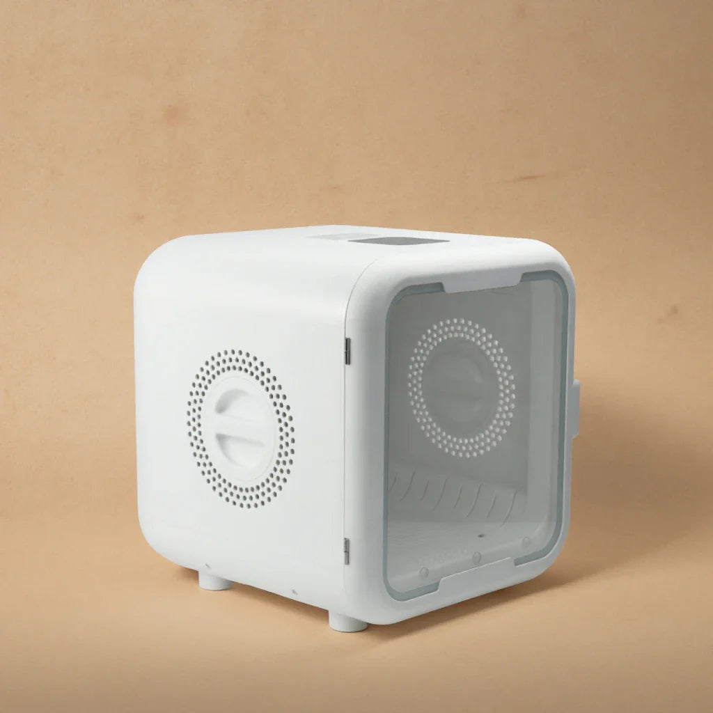 HKM-680275 Eco-Friendly Automatic Pet Hair Dryer Box for Dogs, Cats, and Small Animals – Low Noise Grooming Machine, 43x47x47CM